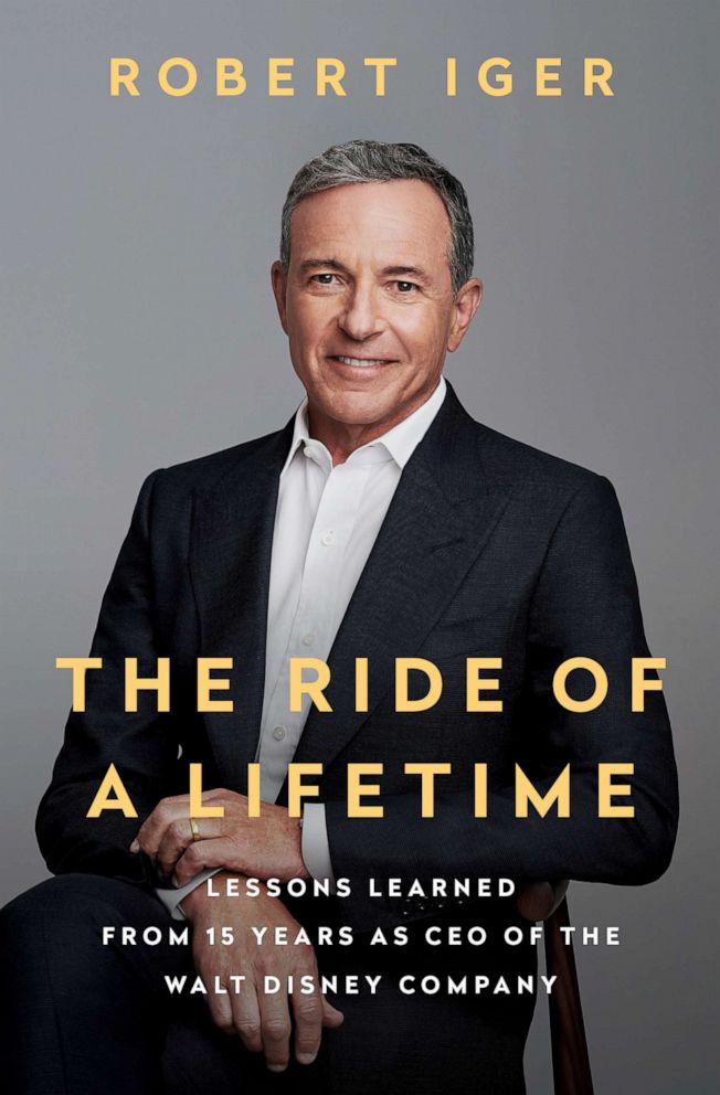 Cover of Bob Iger's book the Ride of a Lifetime where he discusses the "management by press release" concept for internal communications.